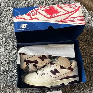 Brand new in box Aime Leon Dore x New Balance 550 purple size 11